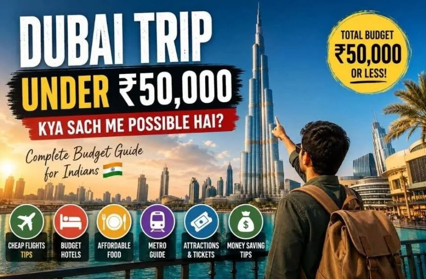 Indian travelers enjoying a budget Dubai trip under 50000