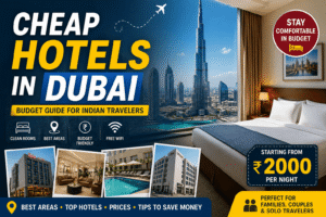 cheap hotels in Dubai for Indian travelers budget stay guide 2026