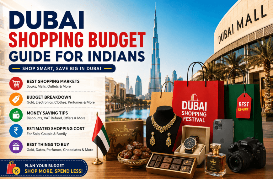 Dubai Shopping Budget Guide for Indian Travellers