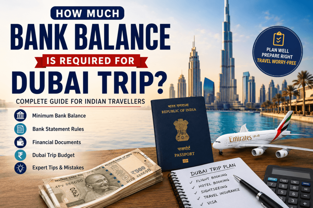 Bank Balance for Dubai Trip