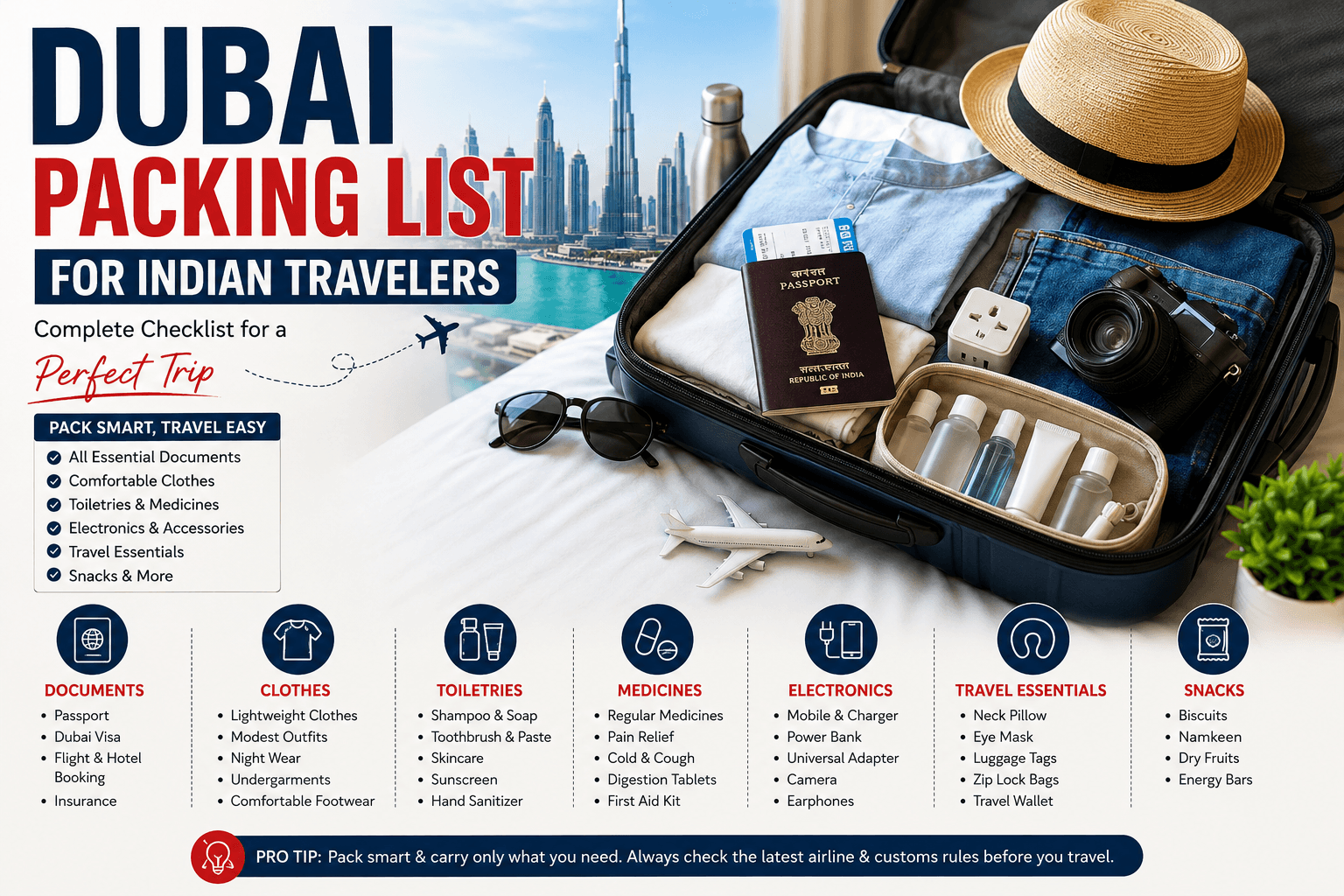 Dubai Packing List for Indian Travelers