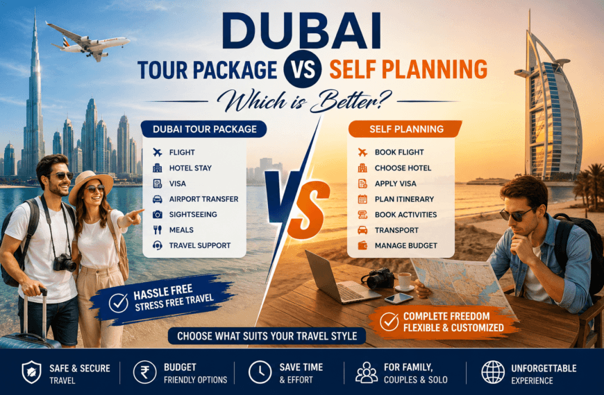 Dubai Tour Package vs Self Planning comparison guide for Indian travellers