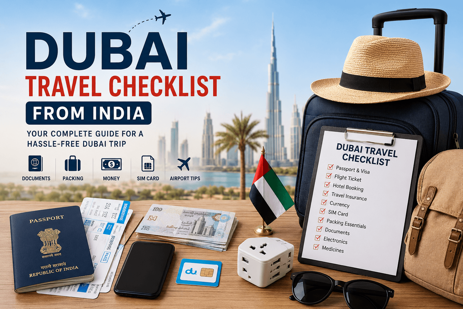 Dubai Travel Checklist from India