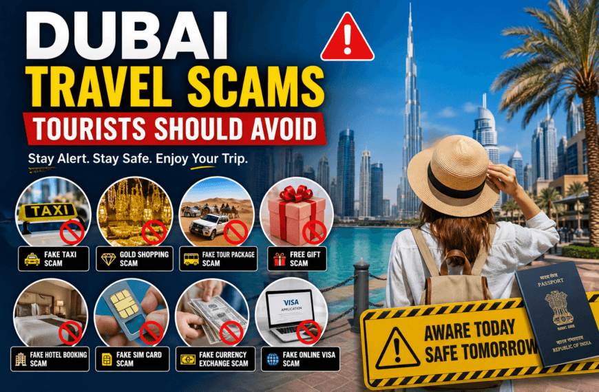 Dubai Travel Scams guide showing common tourist scams to avoid in Dubai