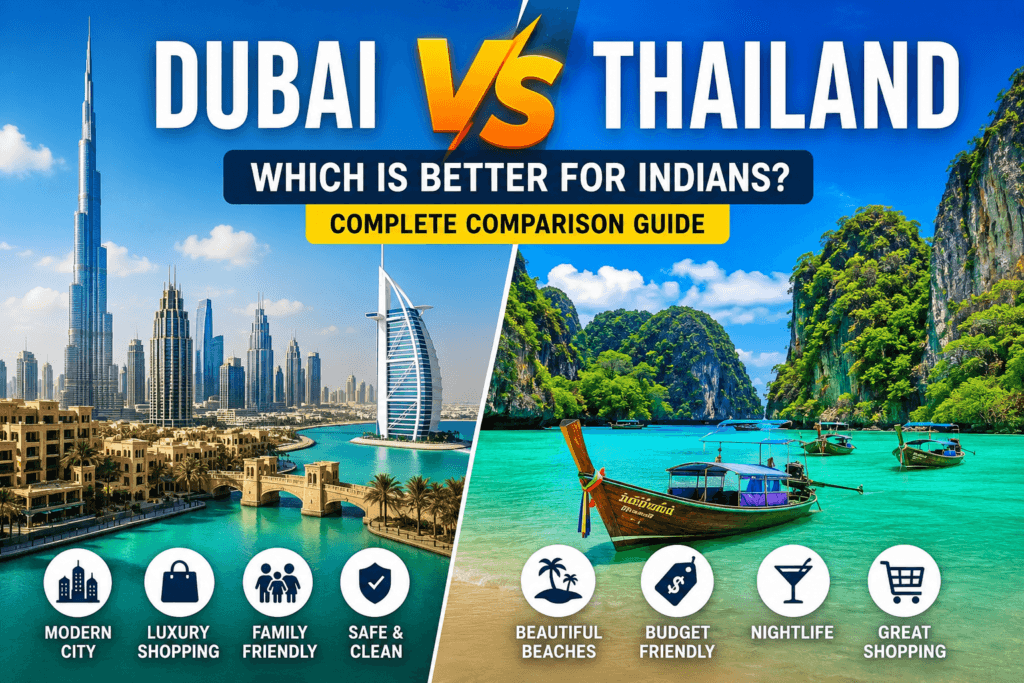 Dubai vs Thailand travel comparison